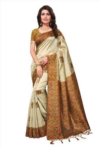 Asha's Kashmiri Silk Jhalor Silk Saree