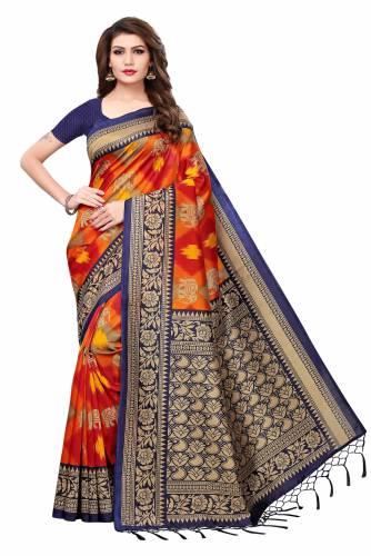 Asha's Mysore Silk Jhalor Printed Saree