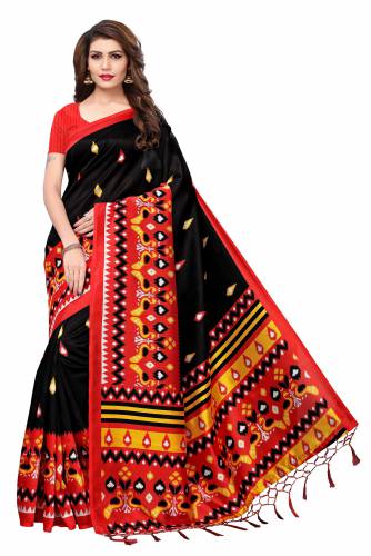 Asha's Mysore Silk Jhalor Printed Saree