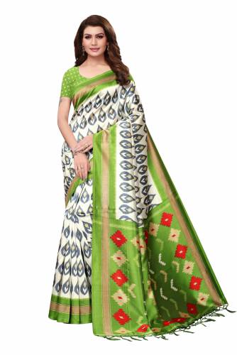 Asha's Mysore Silk Jhalor Printed Saree