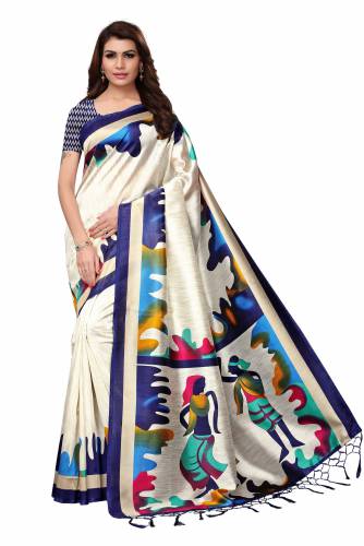 Asha's Mysore Silk Jhalor Printed Saree
