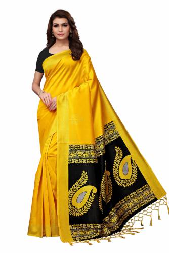 Asha's Mysore Silk Jhalor Printed Saree