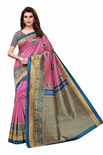 Asha's Mysore Silk Printed Saree