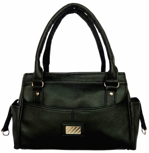 LADIES SHOULDER BAG BY ALL DAY 365(BLACK)(HBC32)