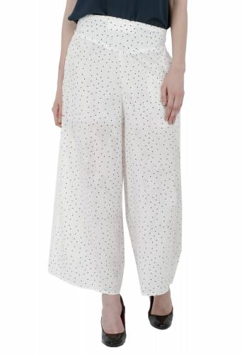 SIVYATI Stylish Regular Fit White Palazzo Pant For Women