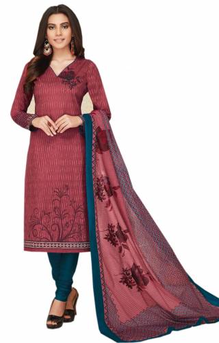 Ganapati Jeeya Unstitched  Pure Cotton Dress Material With Bottom And  Dupatta For Women