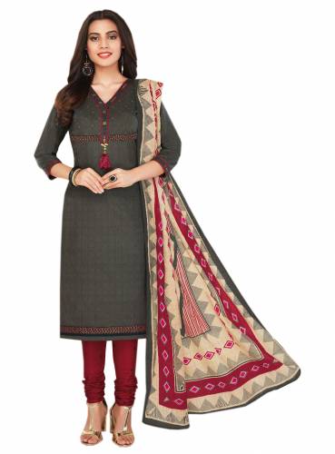 Ganapati Jeeya Unstitched  Pure Cotton Dress Material With Bottom And  Dupatta For Women