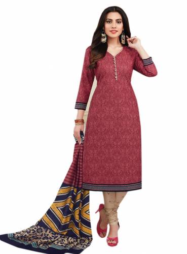 Ganapati Jeeya Unstitched  Pure Cotton Dress Material With Bottom And  Dupatta For Women