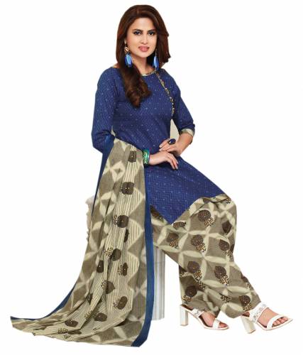 Ganapati Jeeya Unstitched  Pure Cotton Dress Material With Bottom And  Dupatta For Women
