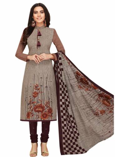 Ganapati Jeeya Unstitched  Pure Cotton Dress Material With Bottom And  Dupatta For Women