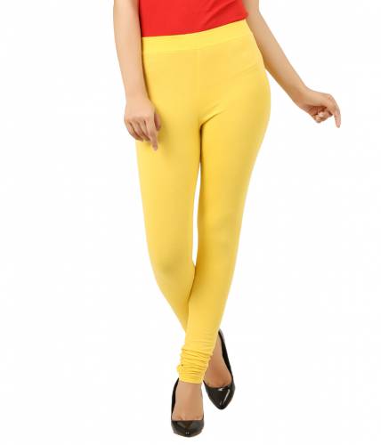 Womens Churidar Leggings – Daffodil Cream