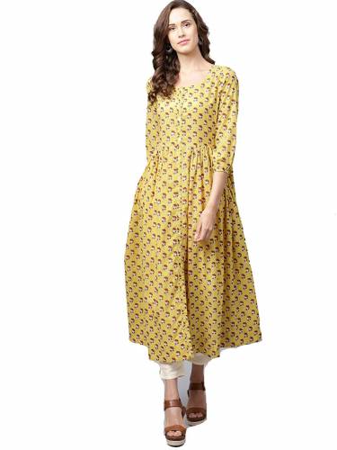 Varanga yellow printed Kurta